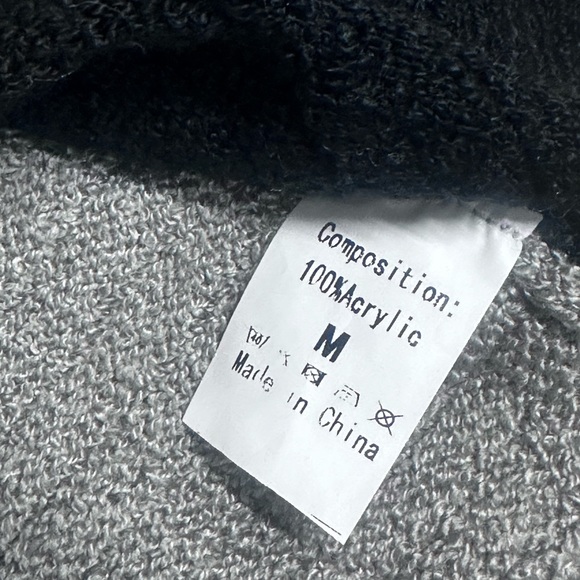 Multicolor soft knit hoodie sweater M - Picture 5 of 5